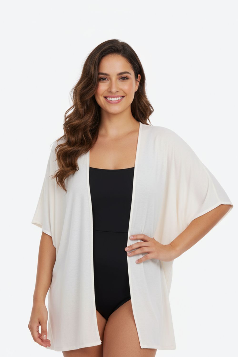 Salida de baño tipo kimono en algodón